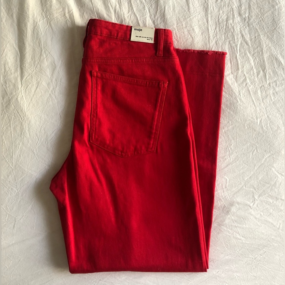Maje Red Pants